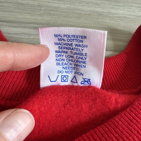 Vintage Ultra Sweats Christmas Sweatshirt Dear Santa I Want It All Light Up Sz M - Picture 5 of 11